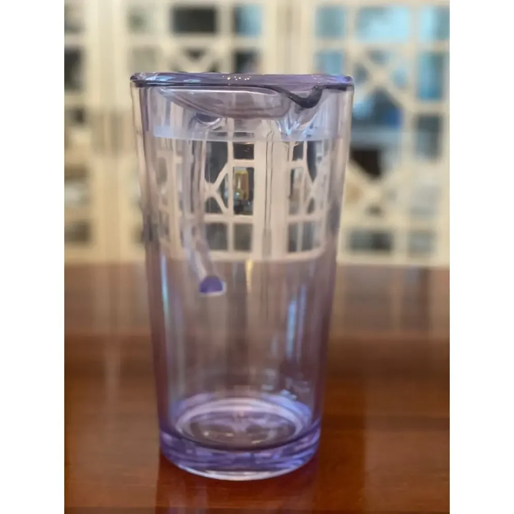 Service Ideas Clear Cold Beverage Pitcher 1.9L 64oz BPA‑Free Plastic w/ Lid
